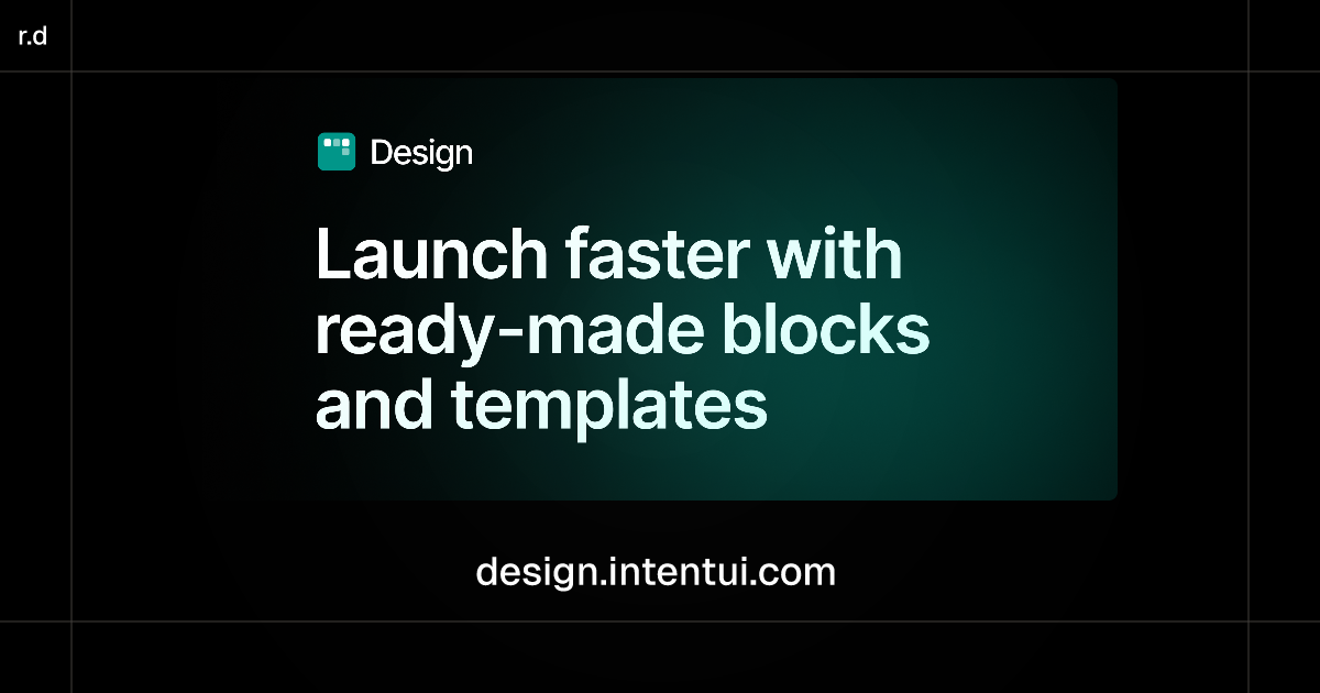 Design Intent UI registry preview
