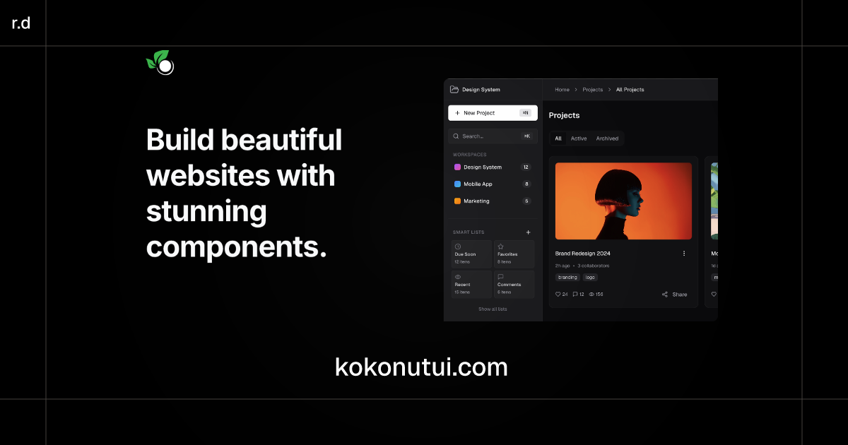 kokonut/ui registry preview