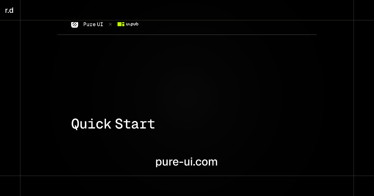 Pure UI registry preview