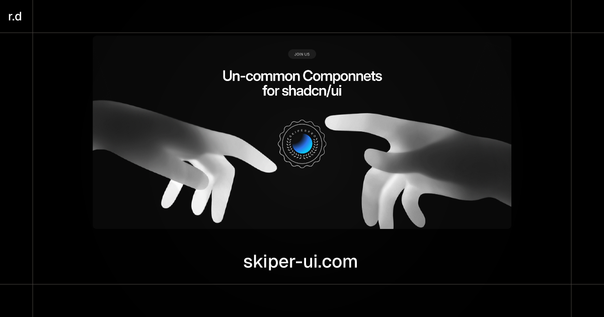 Skiper UI registry preview