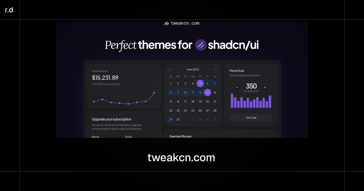 Tweakcn registry preview
