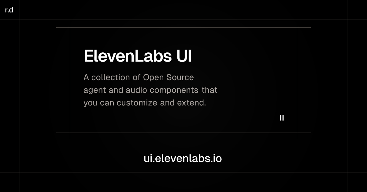 ElevenLabs UI registry preview